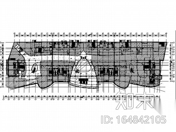 [沈阳]大型商业购物中心室内施工图cad施工图下载【ID:164842105】