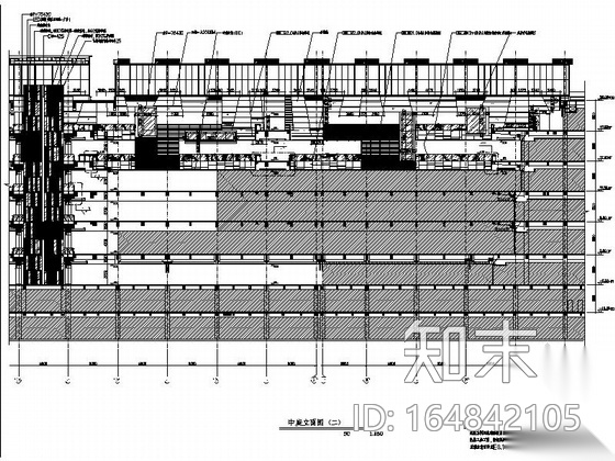 [沈阳]大型商业购物中心室内施工图cad施工图下载【ID:164842105】