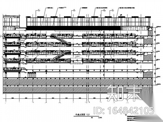 [沈阳]大型商业购物中心室内施工图cad施工图下载【ID:164842105】