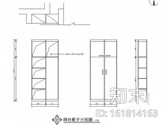 [北京]中式风情三居室室内CAD装修施工图（含效果图）cad施工图下载【ID:161814163】