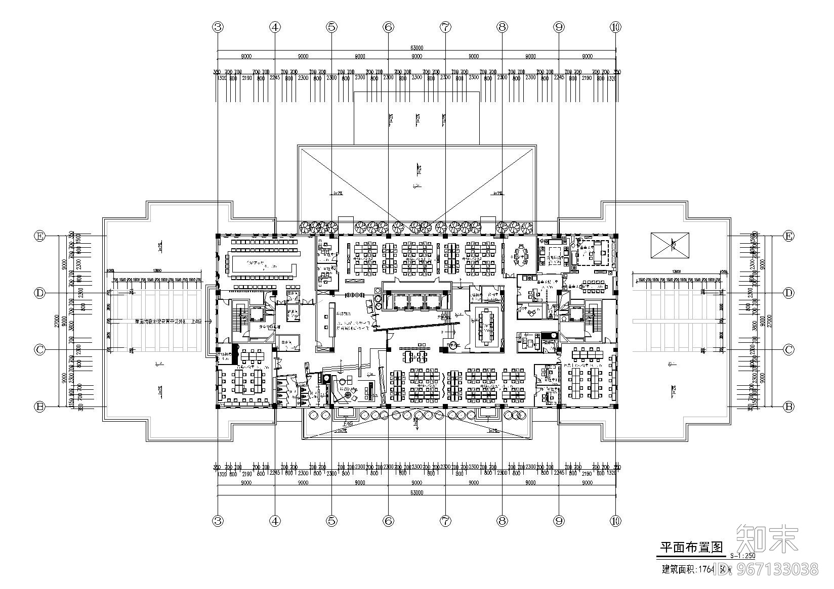 曾建龙办公室CAD全套施工图+效果图cad施工图下载【ID:967133038】