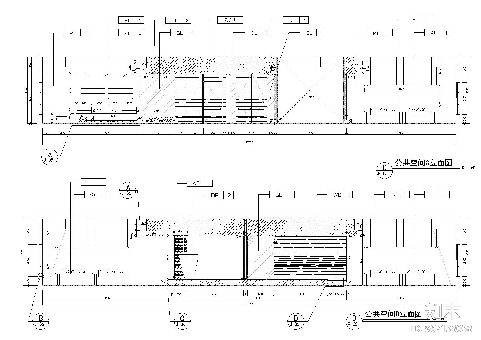 曾建龙办公室CAD全套施工图+效果图cad施工图下载【ID:967133038】