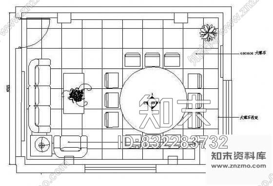 图块/节点餐厅包房平面布置图8cad施工图下载【ID:832283732】