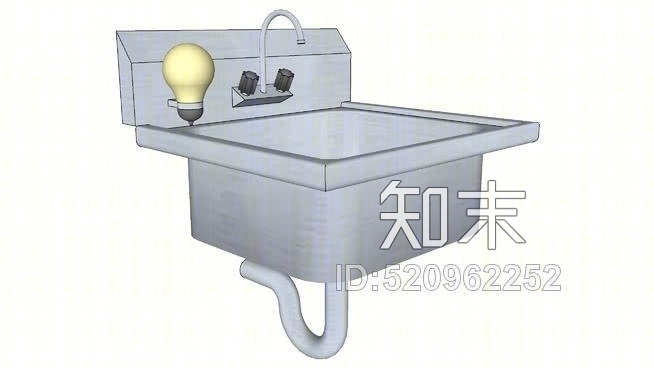 洗手槽SU模型下载【ID:520962252】