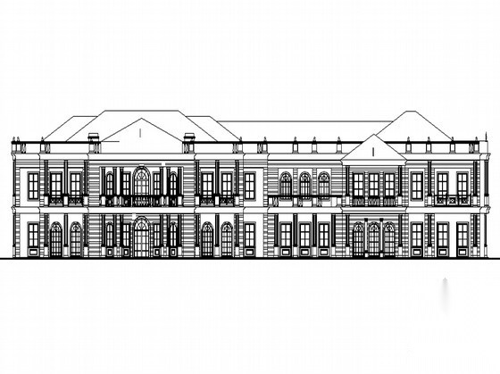 某二层新法式售楼会所建筑扩初图（2010年）施工图下载【ID:165756114】