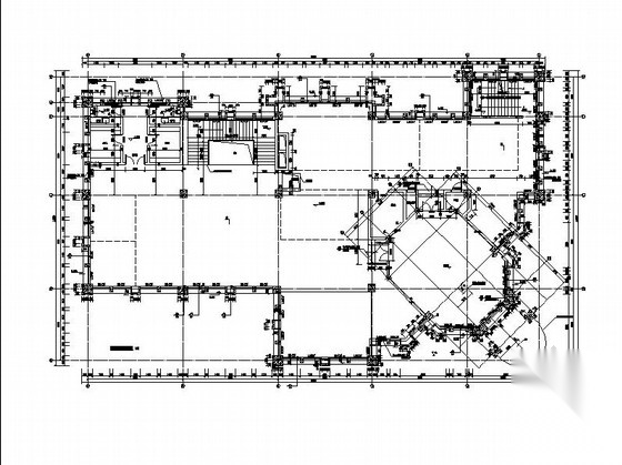 [四川]坡屋顶瓦屋面知名房地产售楼中心建筑施工图施工图下载【ID:164860127】