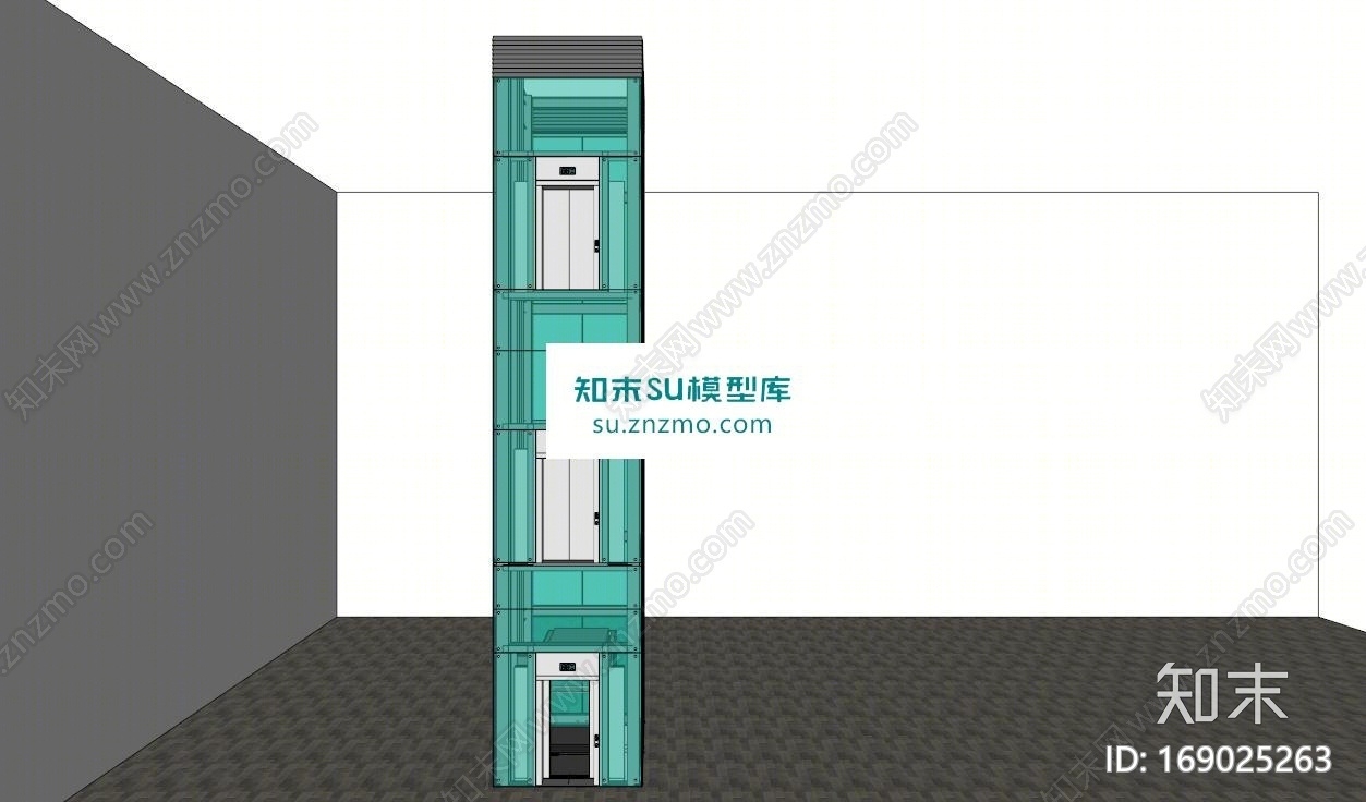 电梯的SU模型下载【ID:169025263】