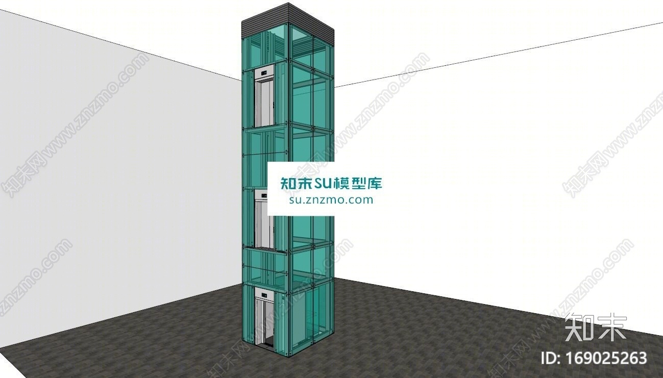电梯的SU模型下载【ID:169025263】