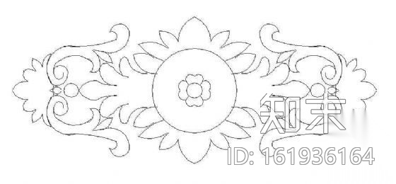 中式装饰图案cad施工图下载【ID:161936164】