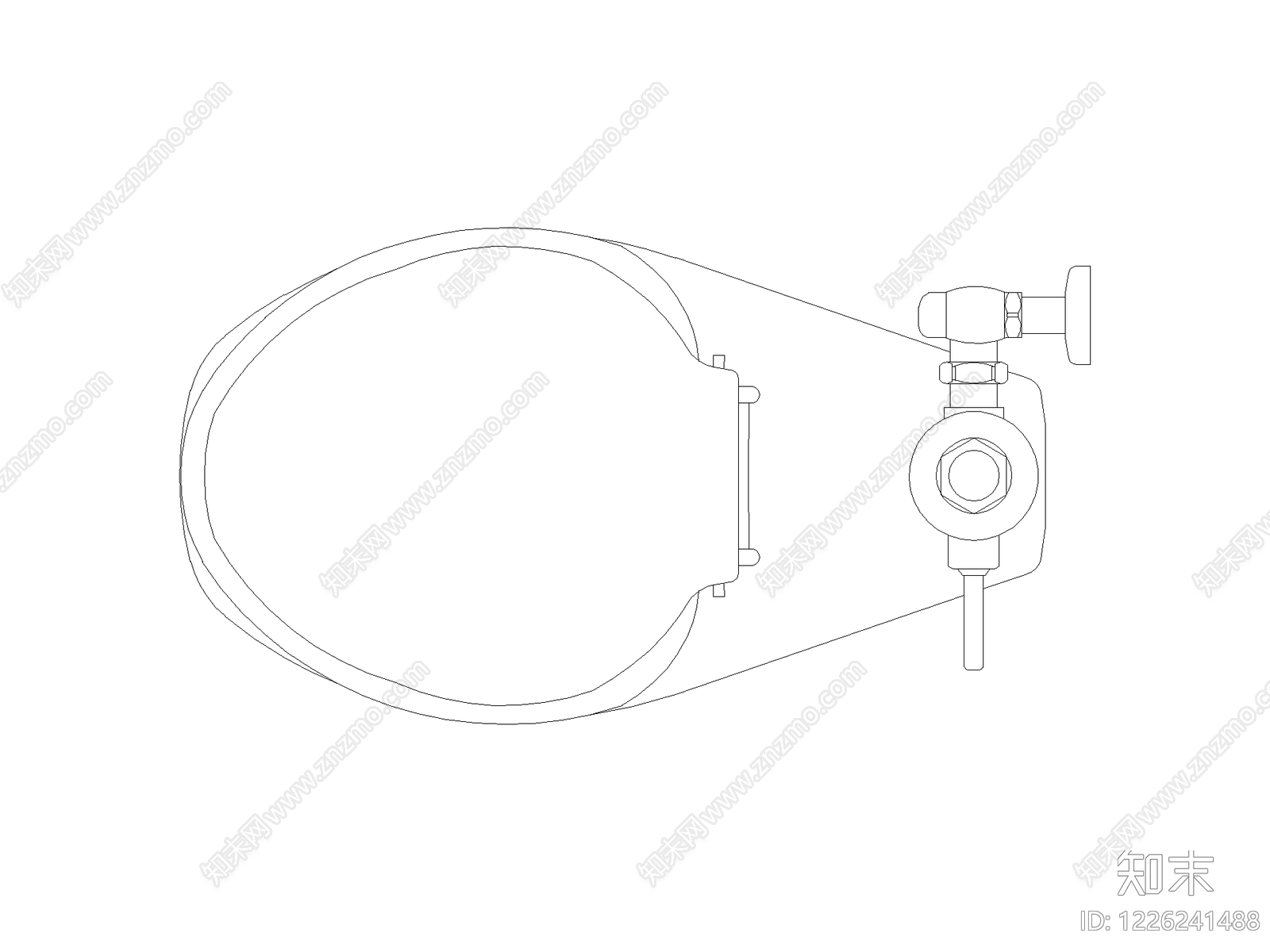 五金管件cad施工图下载【ID:1226241488】