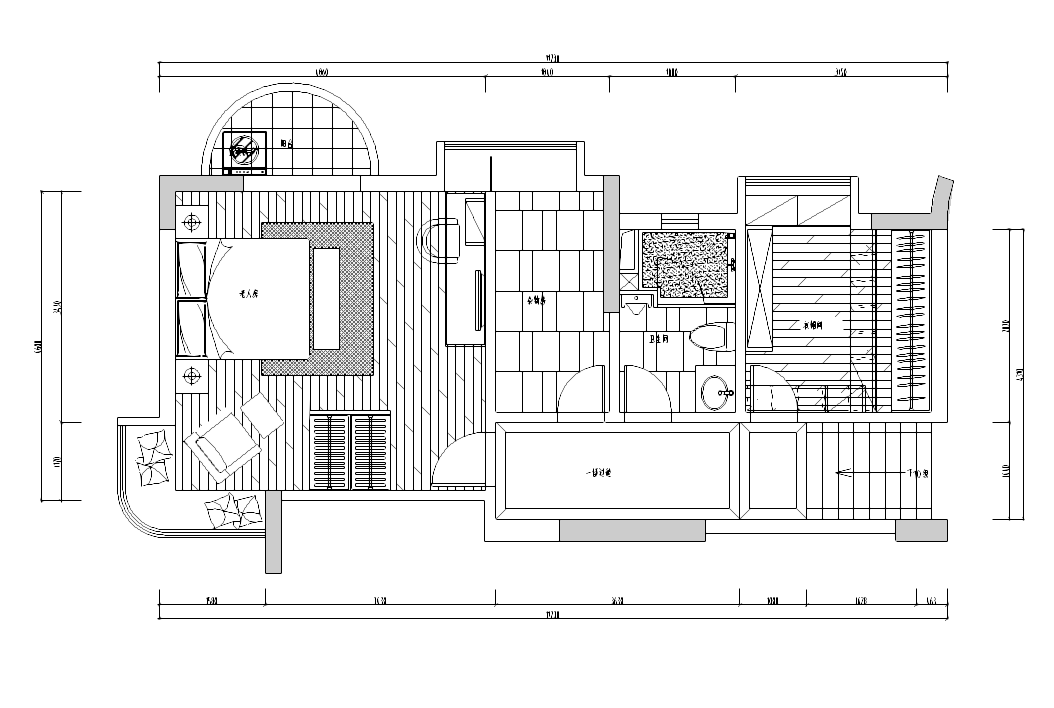 [陕西]西安怡宝花园别墅室内设计施工图及效果图cad施工图下载【ID:161778173】