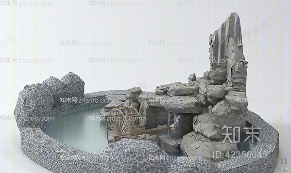 假山山水43D模型下载【ID:42356043】