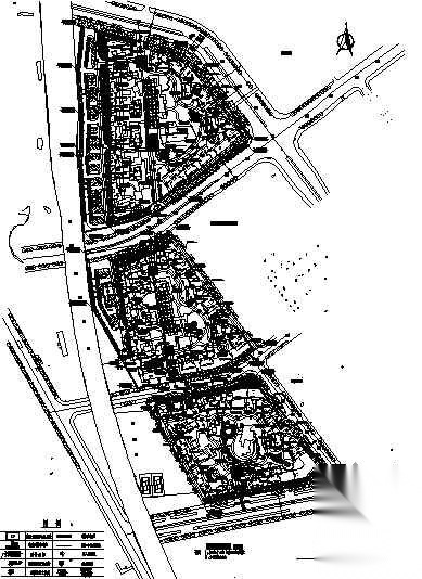 某高档小区总体规划图cad施工图下载【ID:161110147】