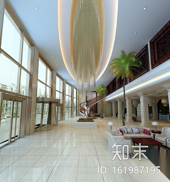 [湖北]某酒店会所部分图纸（含效果）cad施工图下载【ID:161987195】