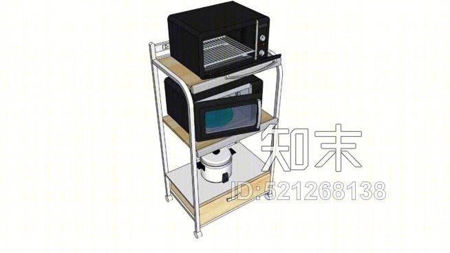 厨房用具架SU模型下载【ID:521268138】