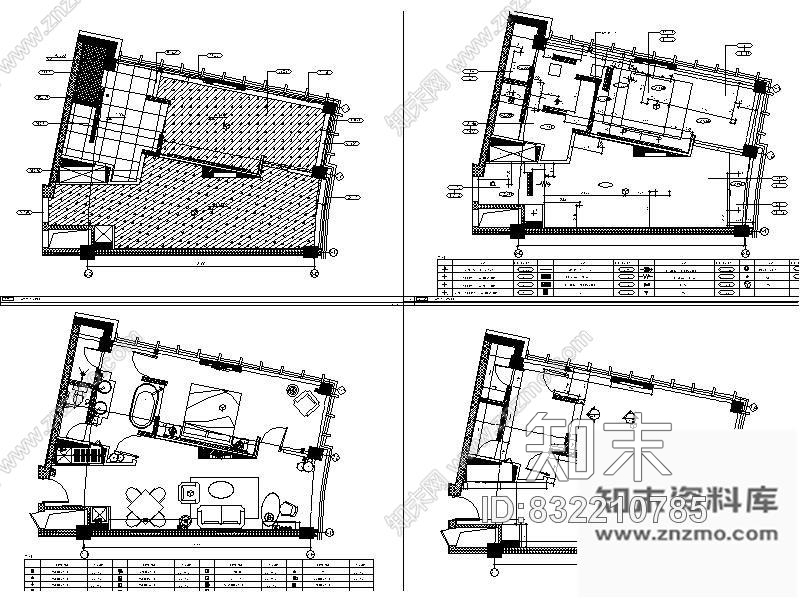 图块/节点某酒店S-3型客房立面图cad施工图下载【ID:832210785】