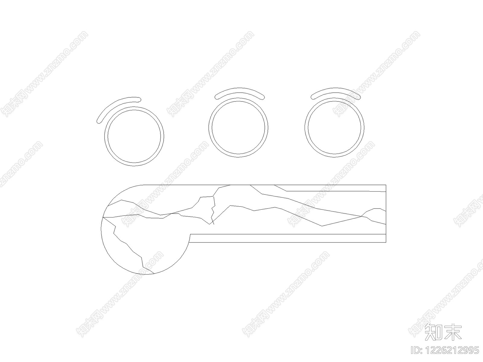 五金管件cad施工图下载【ID:1226212995】