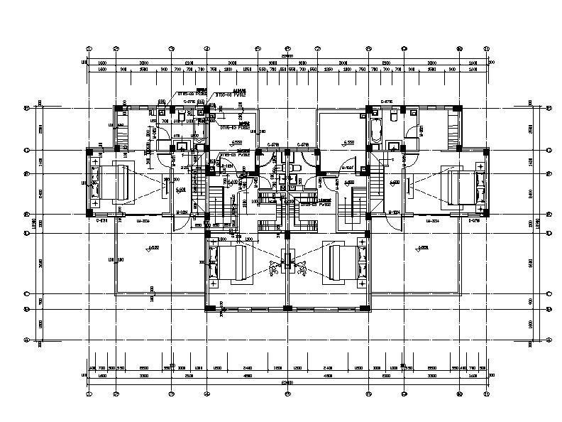 [四川]三层面砖外墙联排式别墅建筑施工图施工图下载【ID:149875136】