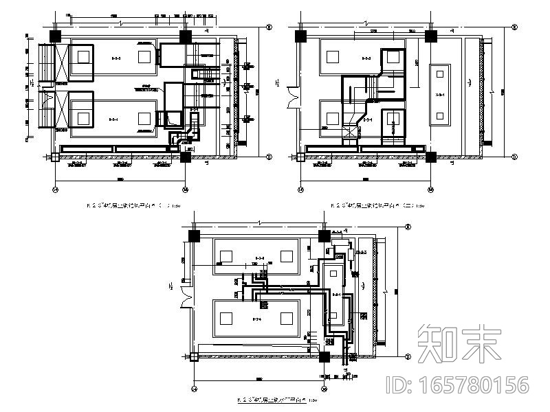 [北京]高层综合楼空调机房详图CADcad施工图下载【ID:165780156】