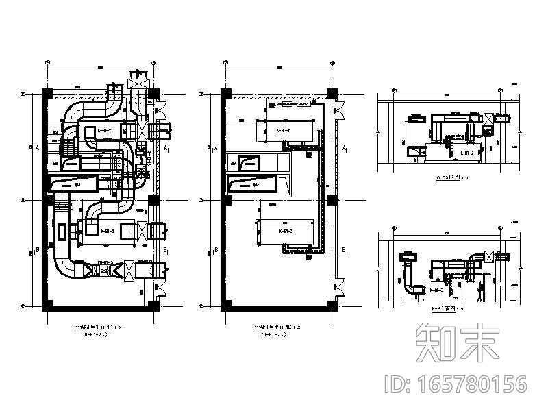 [北京]高层综合楼空调机房详图CADcad施工图下载【ID:165780156】