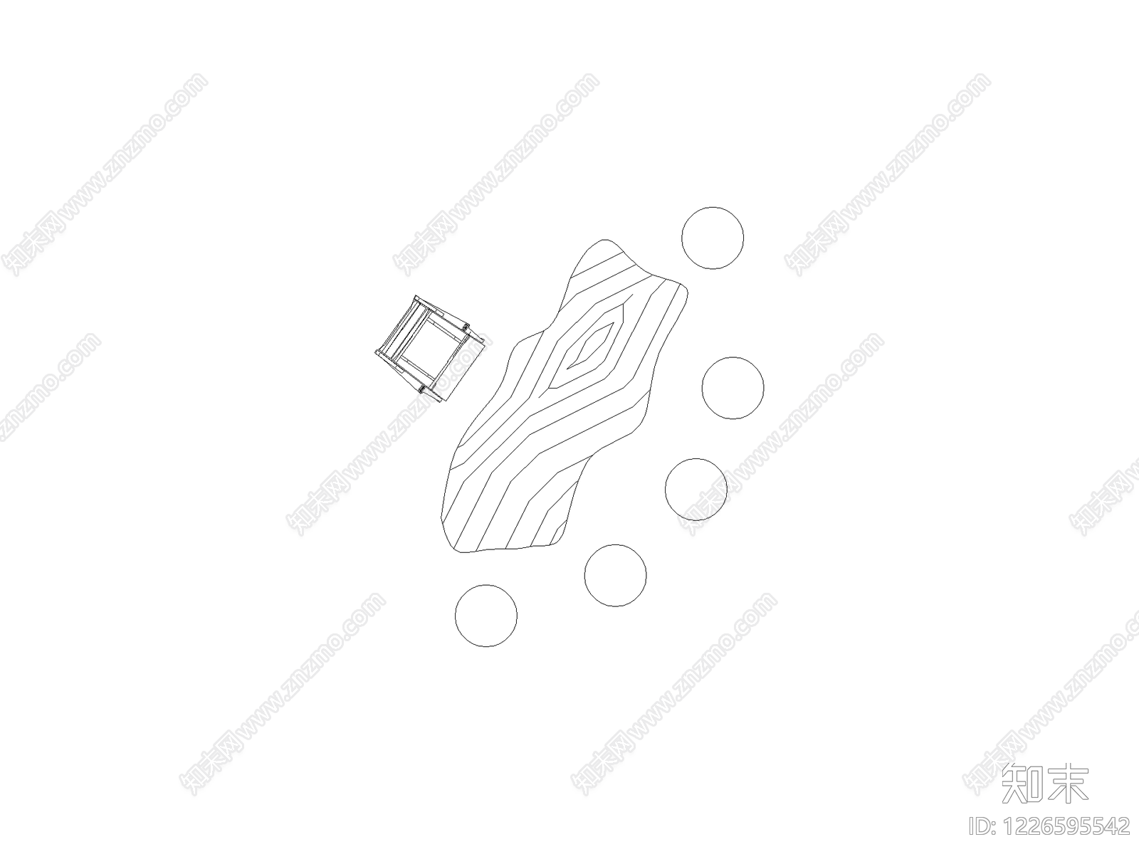 椅子cad施工图下载【ID:1226595542】