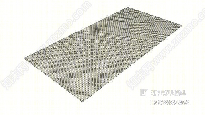 穿孔金属板4'x8SU模型下载【ID:926664652】