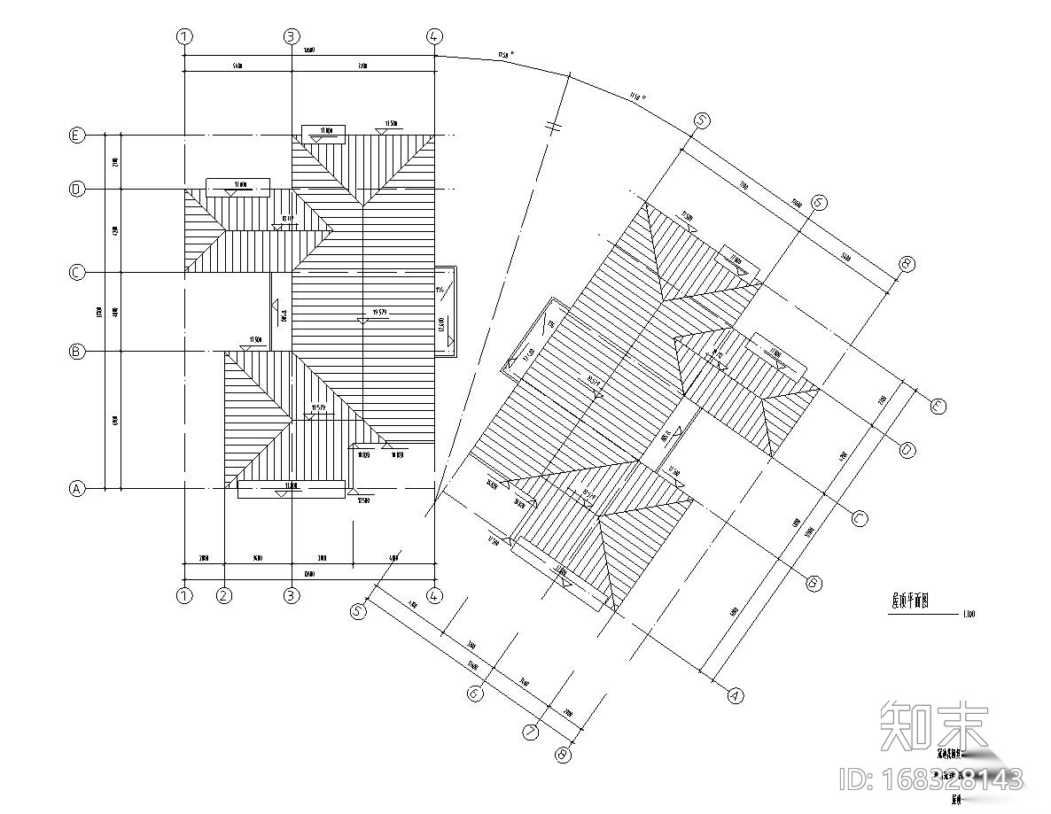 复式公寓建筑户型设计图施工图下载【ID:168328143】