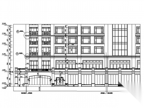 [广东]13层现代风格星级酒店建筑设计施工图cad施工图下载【ID:166724118】