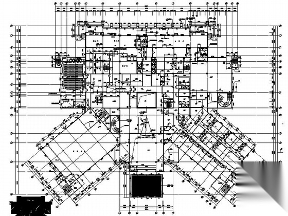 [广东]13层现代风格星级酒店建筑设计施工图cad施工图下载【ID:166724118】