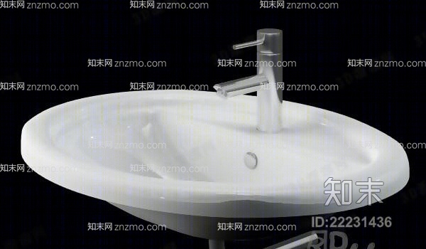 洗面盆343D模型下载【ID:22231436】