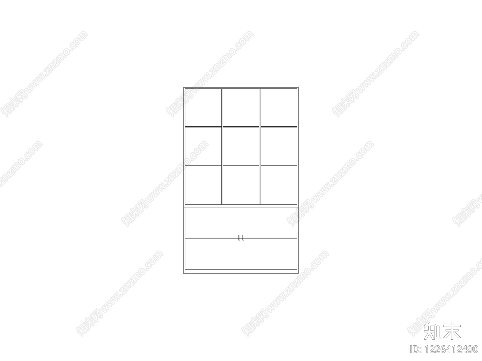 现代窗CAD图纸