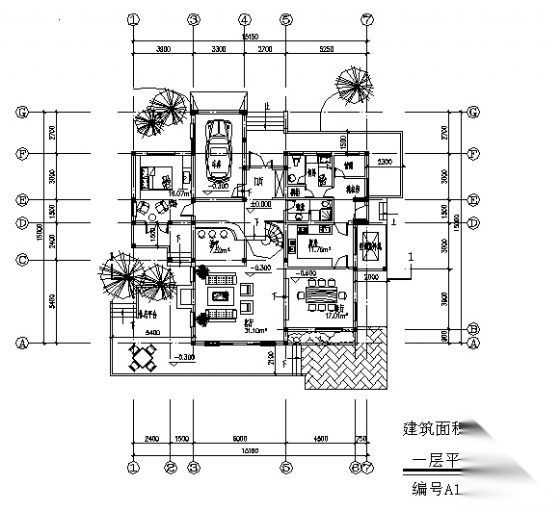 二层别墅设计建筑方案图（294.4平方米）cad施工图下载【ID:149924103】