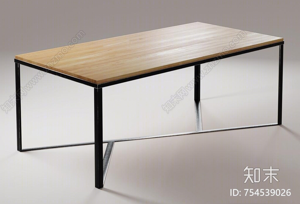 现代餐桌3D模型下载【ID:754539026】