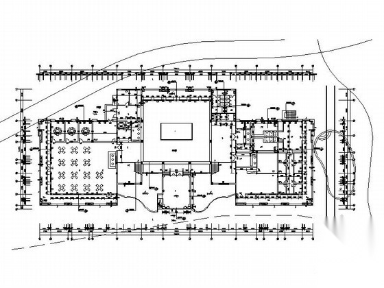 [广州]某别墅区三层会所建筑方案图cad施工图下载【ID:166455136】