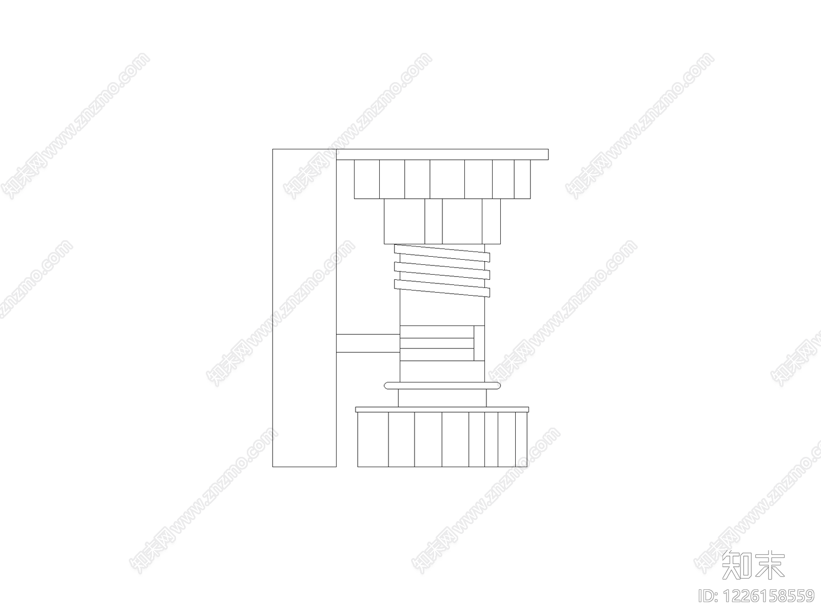 衣帽包包箱子图块cad施工图下载【ID:1226158559】