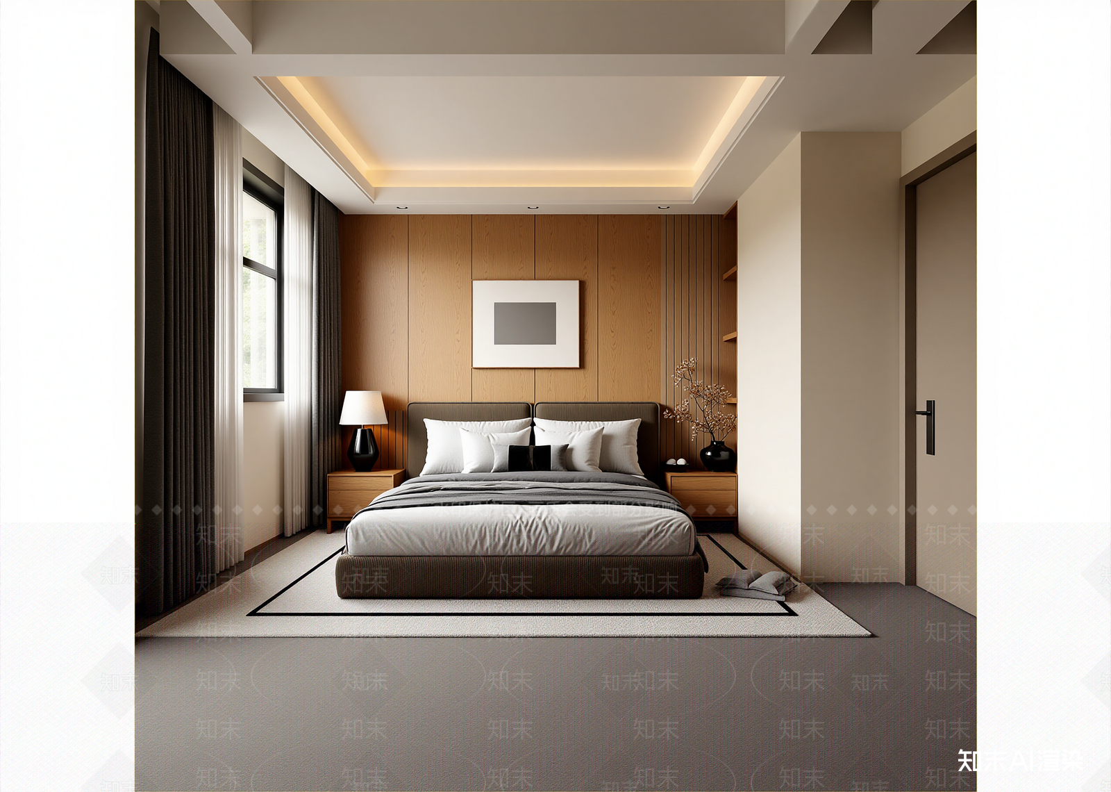 现代酒店客房3D模型下载【ID:1215054040】