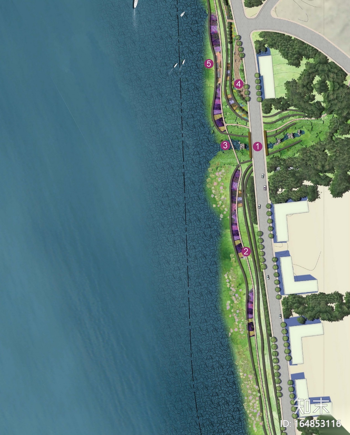 [重庆]城市沿江道路景观生态规划设计方案cad施工图下载【ID:164853116】
