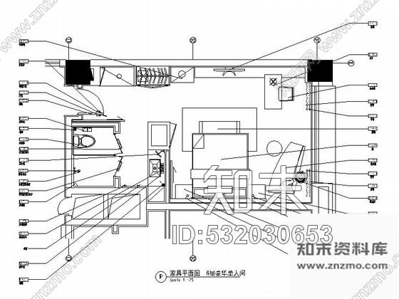 施工图深圳高端商务酒店豪华单人间室内设计施工图含效果图施工图下载【ID:532030653】