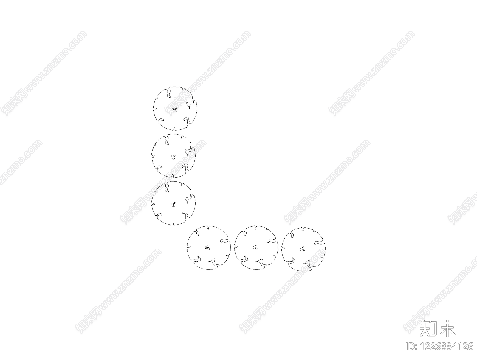 现代地面拼花CAD图纸