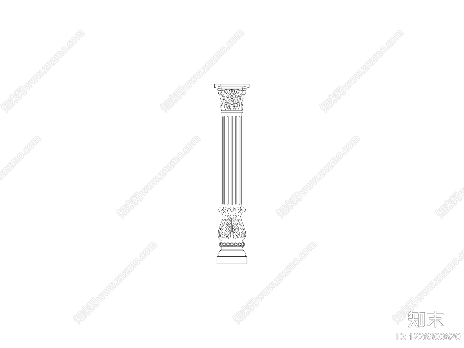 雕塑装饰构件CAD图纸