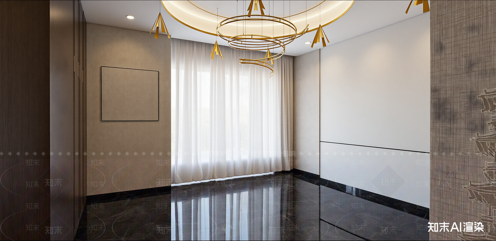 新中式家居客厅SU模型下载【ID:1215205509】