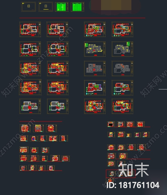 [苏州]常熟老街160平复式加跃层室内装修设计施工图施工图下载【ID:181761104】
