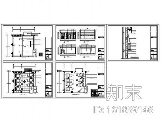 小足浴包间装修图cad施工图下载【ID:161859146】