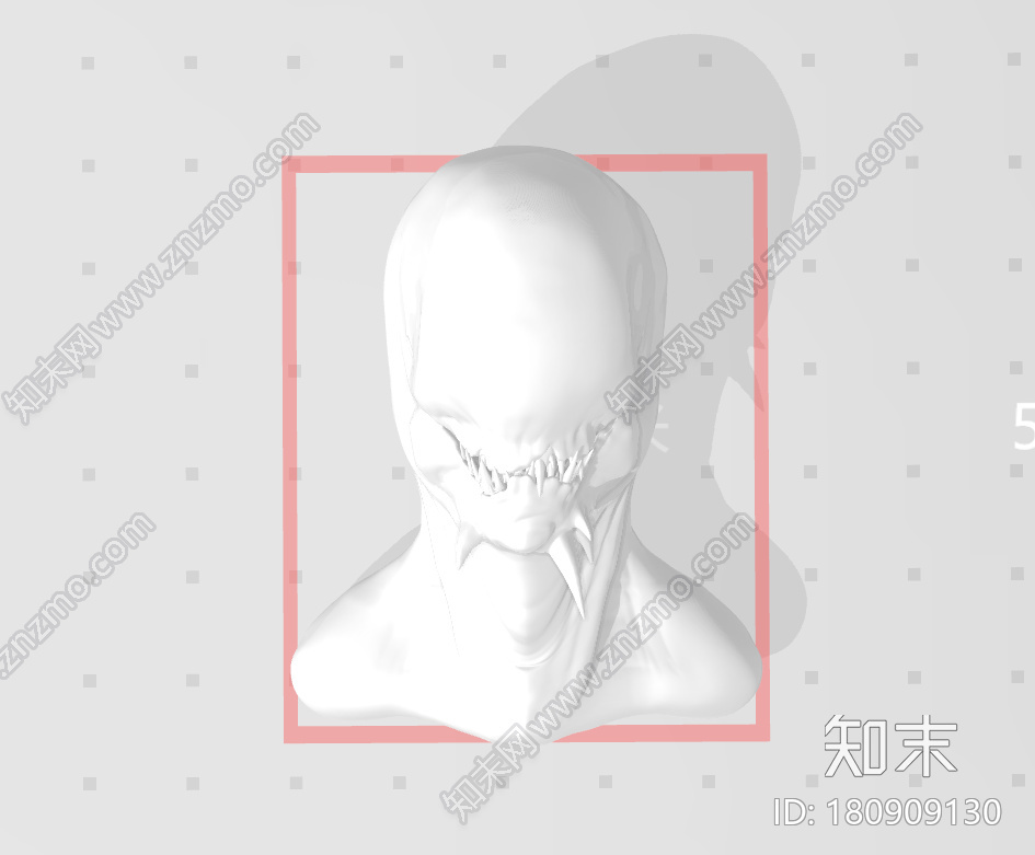 外星人头部53d打印模型下载【ID:180909130】
