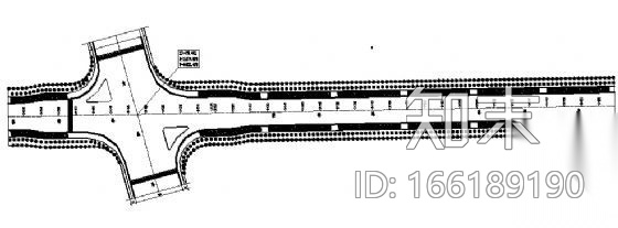 某道路景观设计平面cad施工图下载【ID:166189190】