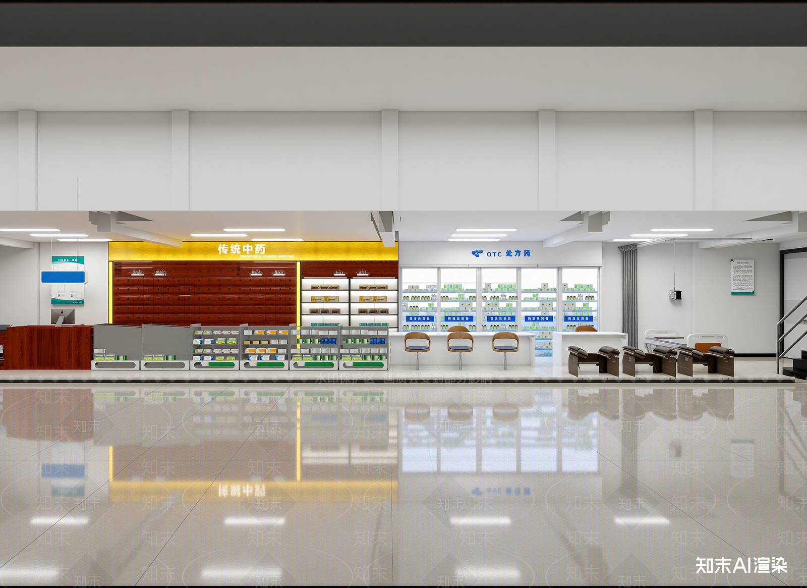 现代药店3D模型下载【ID:1214168839】