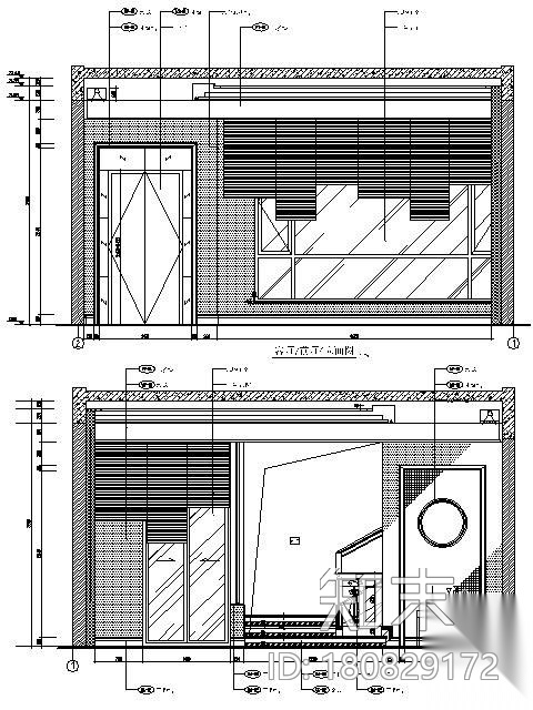 [广州]联排别墅样板房施工图cad施工图下载【ID:180829172】