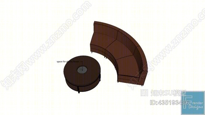 组合沙发-90度SU模型下载【ID:435193486】