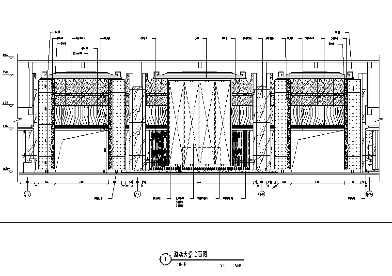 [河南]平顶山建国迎宾馆设计施工图（附效果图）cad施工图下载【ID:160411177】