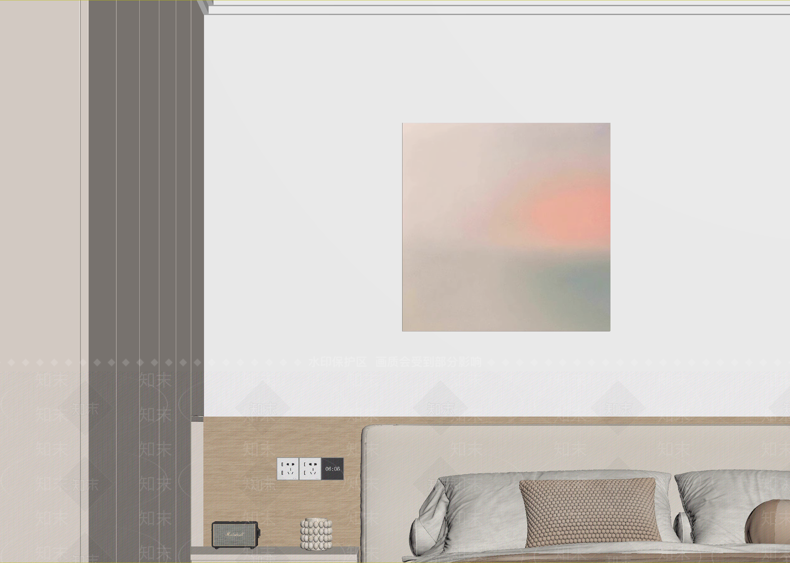 现代酒店客房3D模型下载【ID:1215010328】